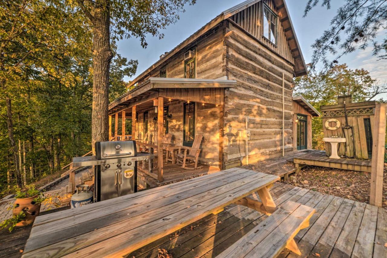 Villa Historic Cabin With Stunning Kentucky Lake View Waverly Exterior foto